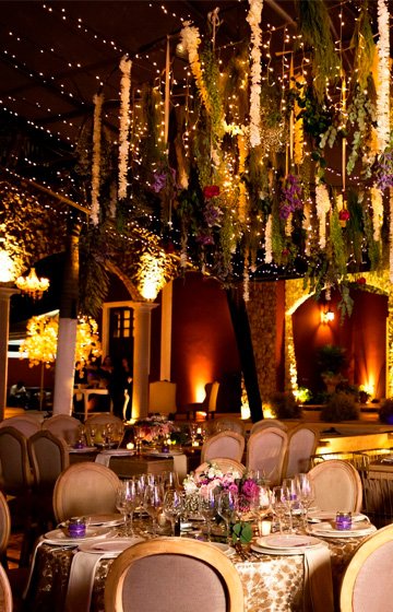 Salón de eventos arreglado